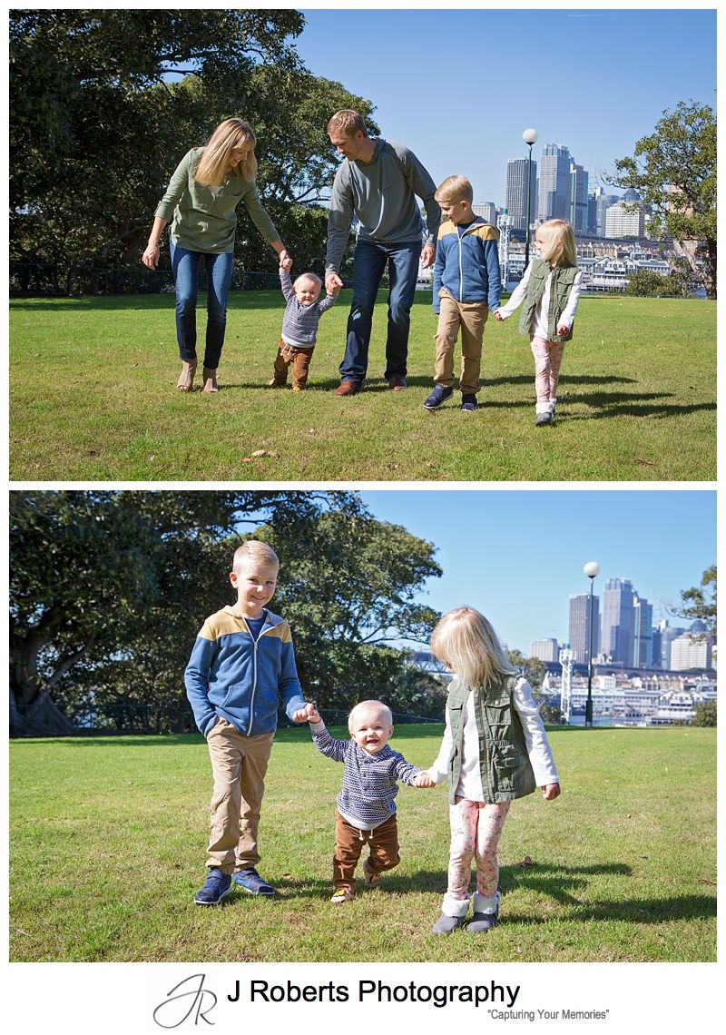 Overseas Visitors Family Portrait Photography Sydney Californian Family at Blues Point Sydney